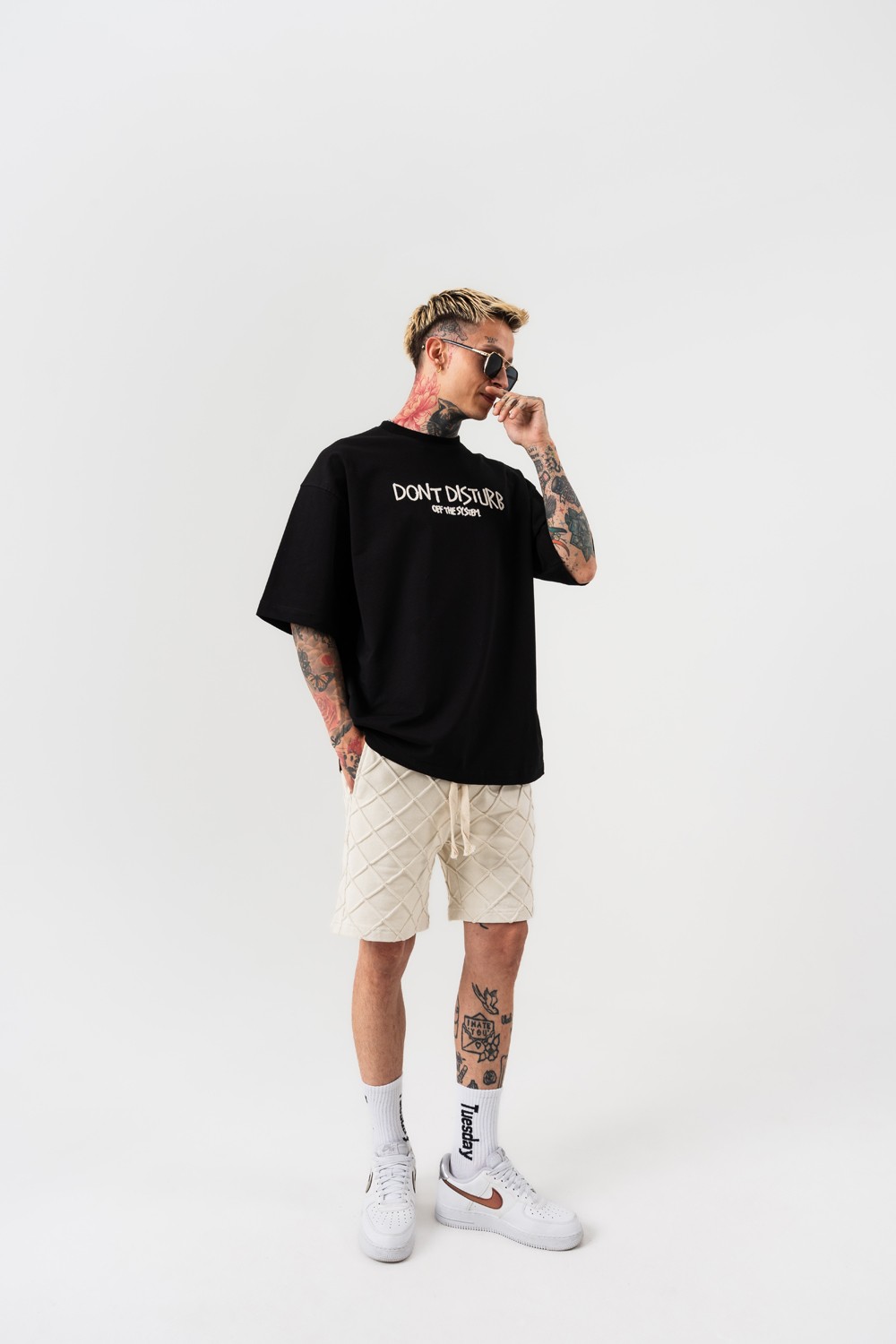 Disturb Nakış Detaylı Oversize T-shirt