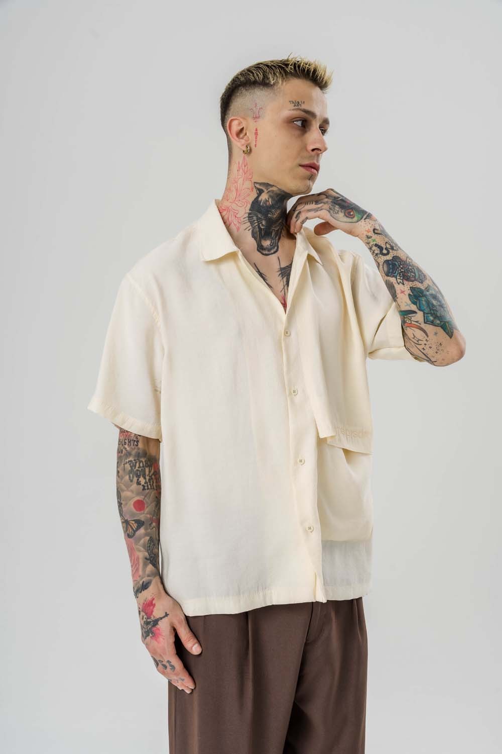 Vincenzo Pocket Oversize Gömlek