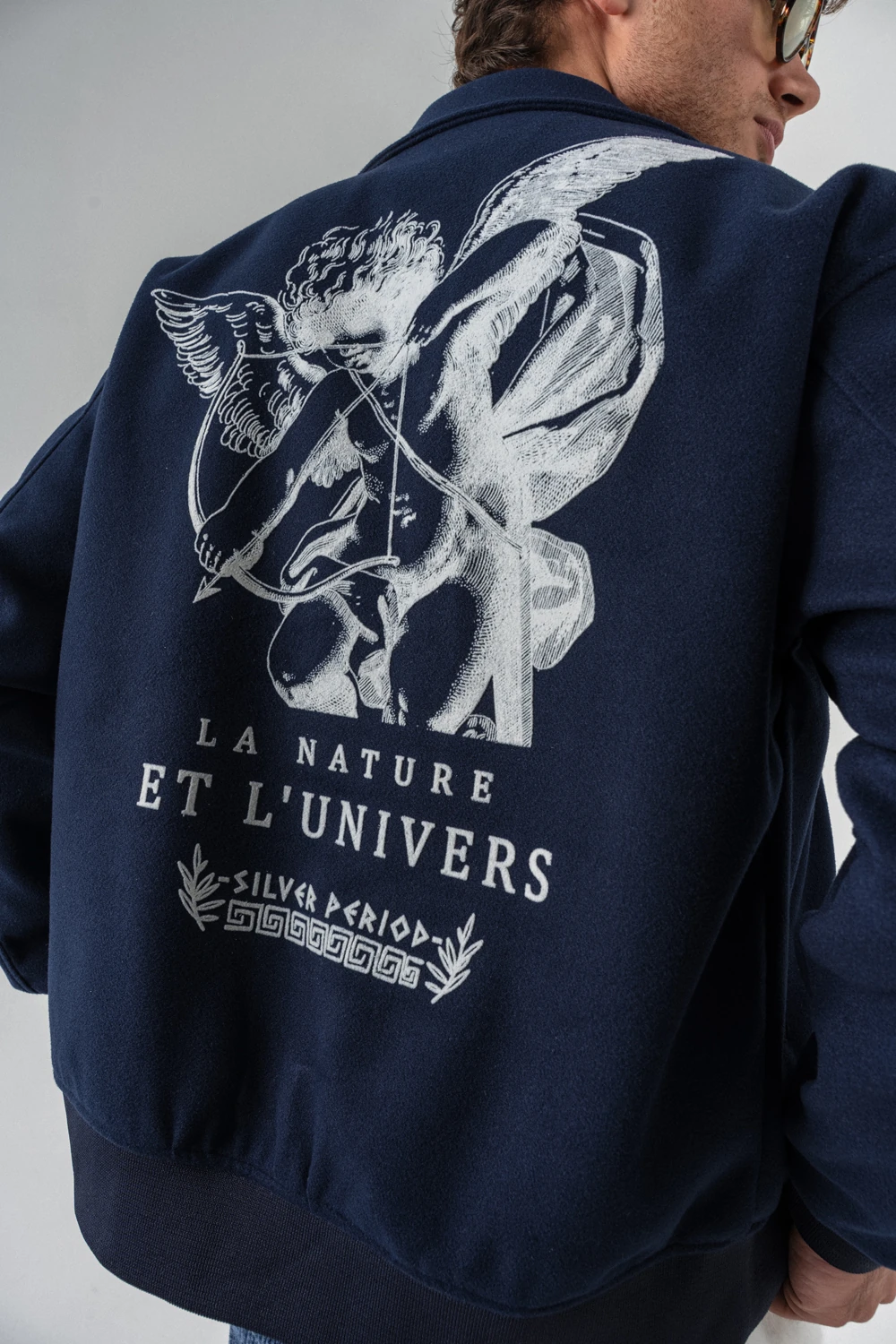 Nature Angel Sırt Baskılı Kaşe Mont