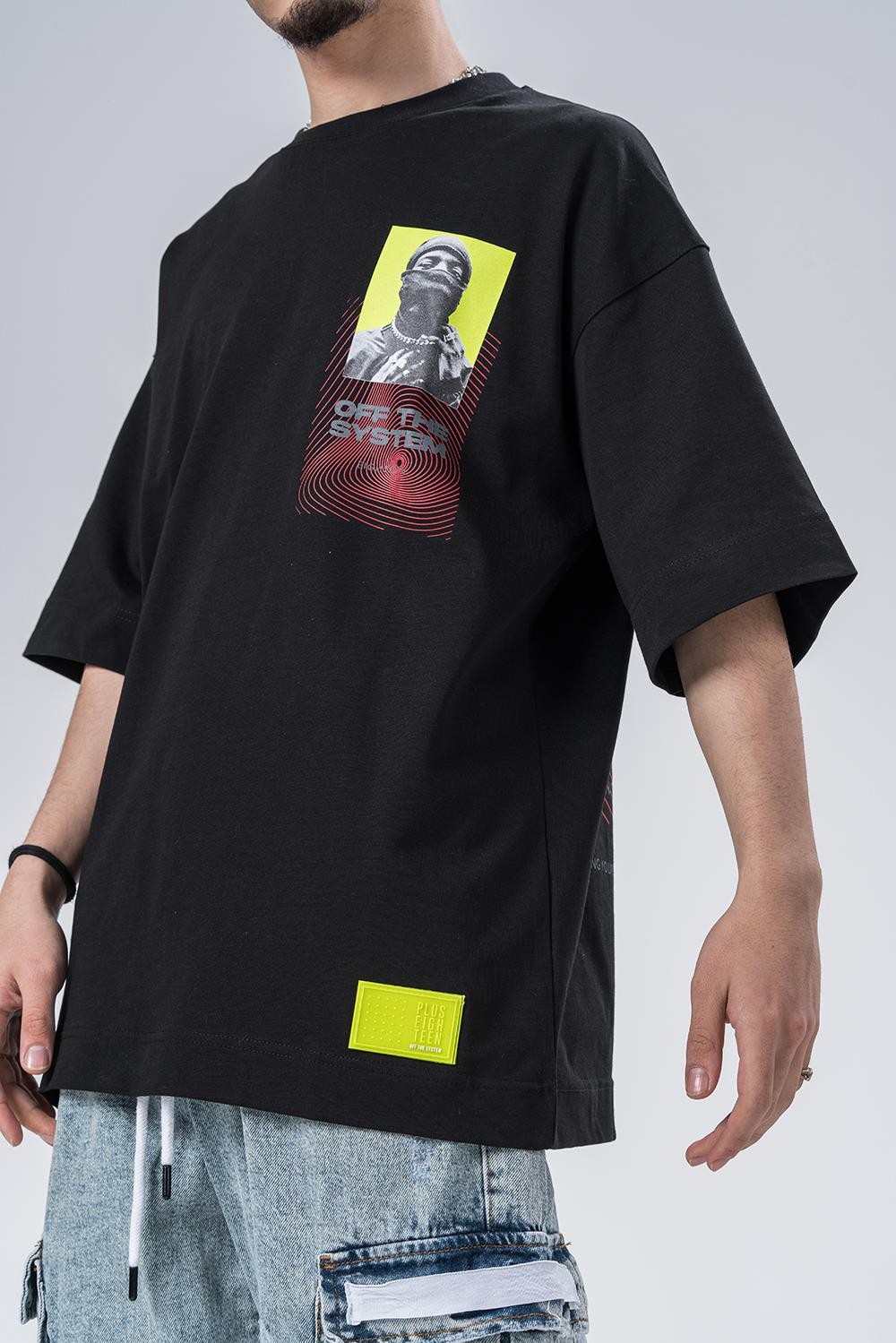 Progress  Bisiklet Yaka Oversize T-shirt