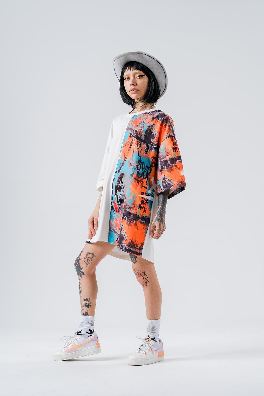Stand Up  Bisiklet Yaka Oversize T-shirt