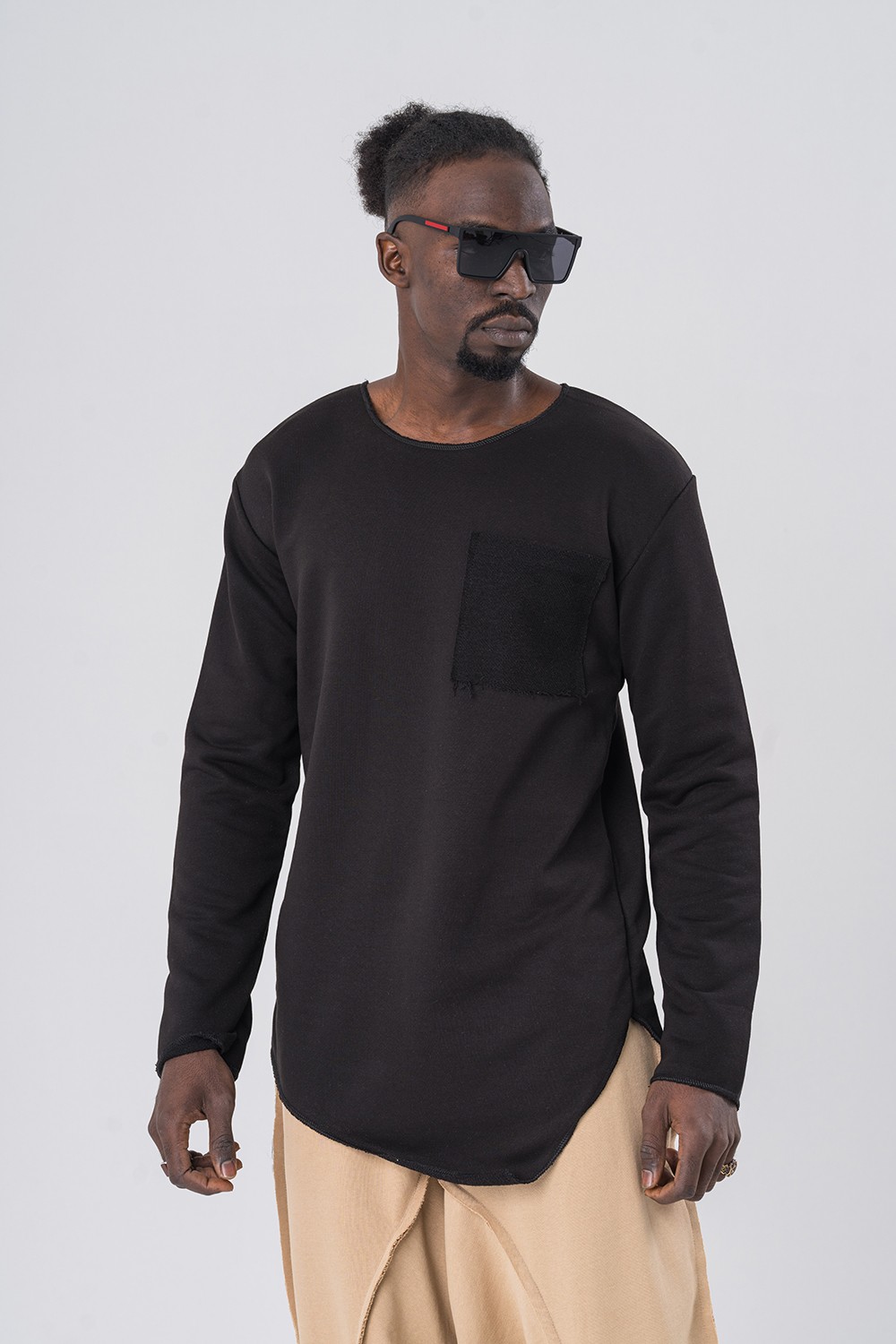 Stitched Asimetrik Detay Sweatshirt