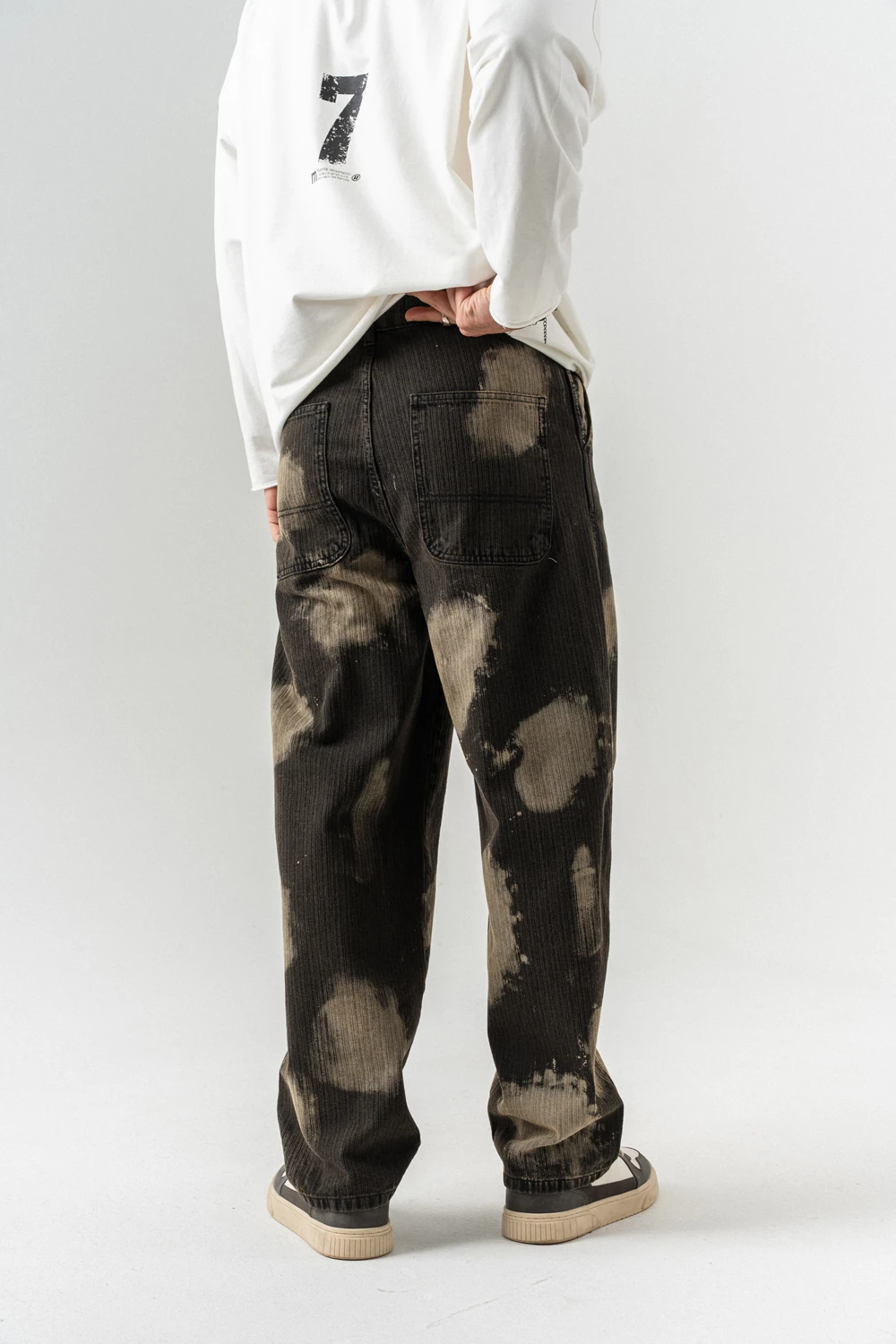 Brushdrop Yıkamalı Baggy Jean Pantolon