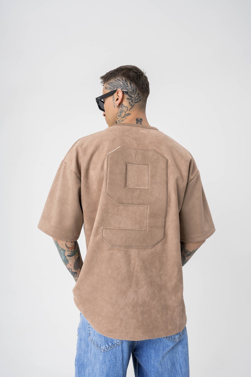 9Village Süet Oversize T-shirt