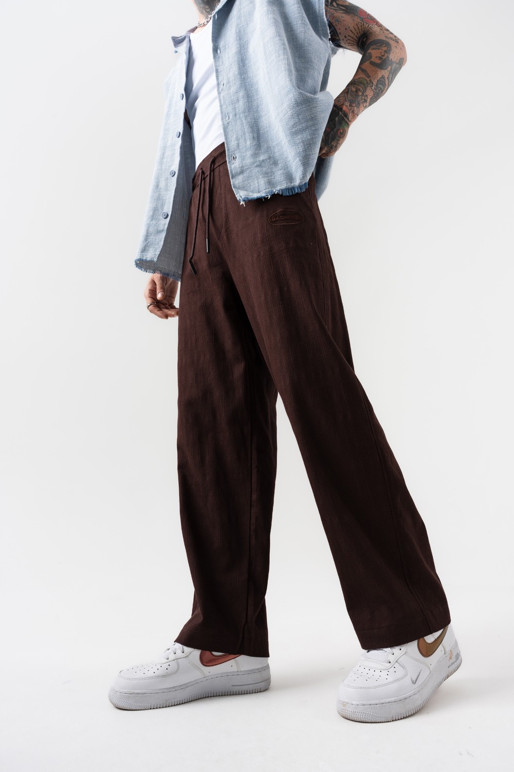Traveler Keten Baggy Pantolon