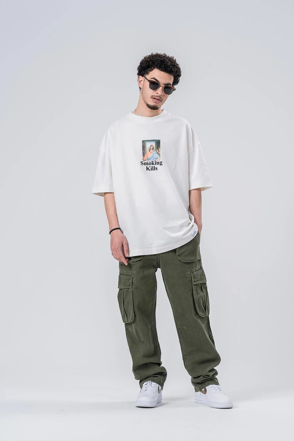 Warning  Bisiklet Yaka Oversize T-shirt