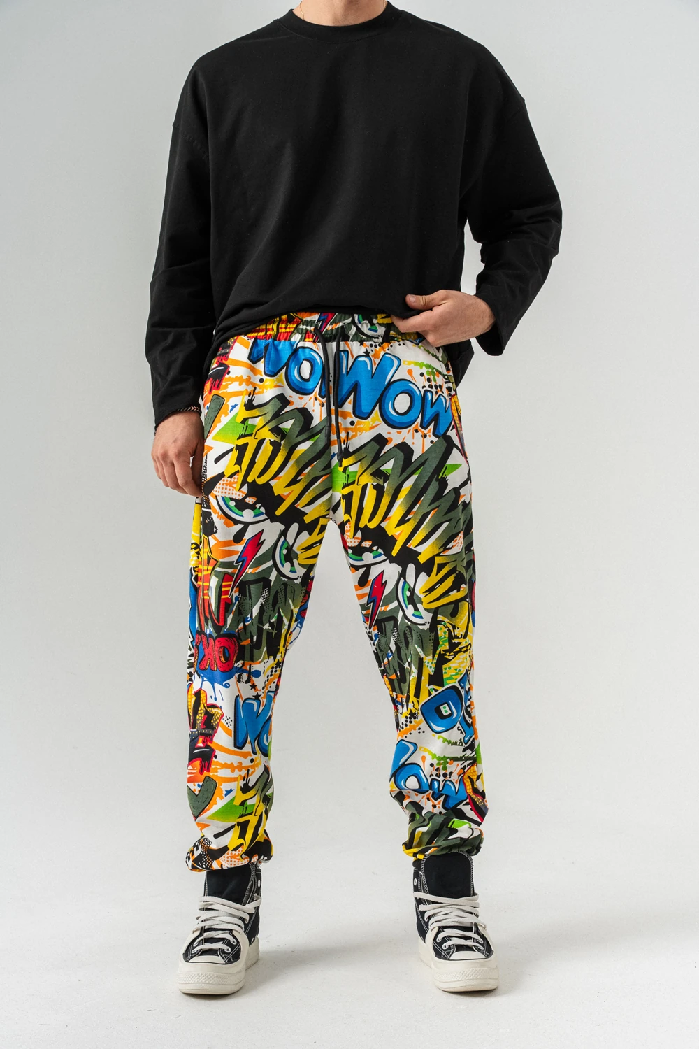 Rainbow Bel ve Paça Lastikli Jogger Eşofman