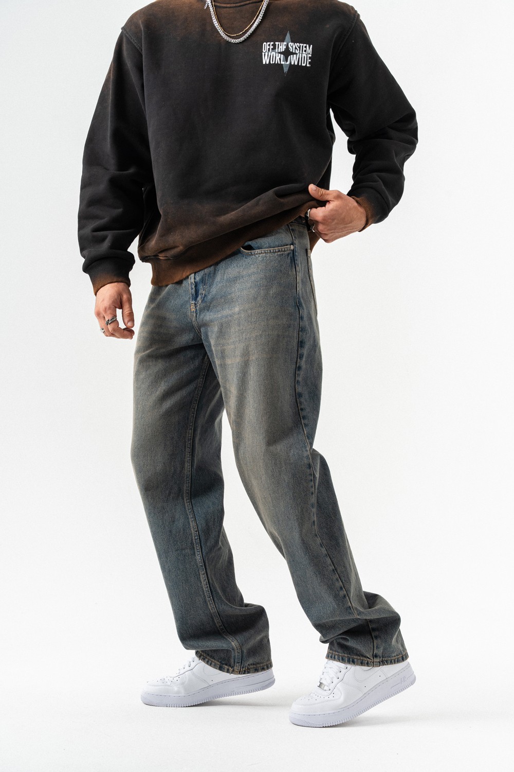 Undercloud Yıkamlı Baggy Jean Pantolon