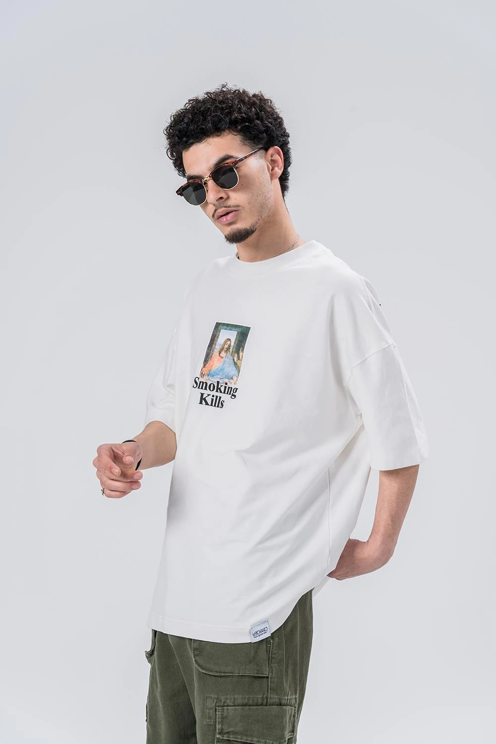 Warning  Bisiklet Yaka Oversize T-shirt