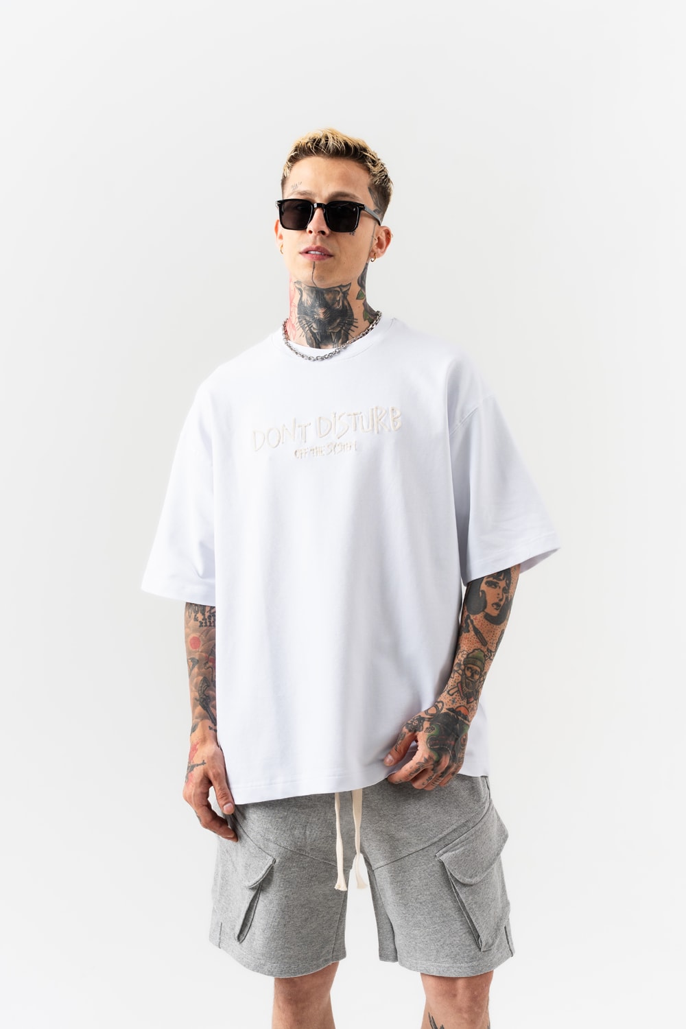 Disturb Nakış Detaylı Oversize T-shirt