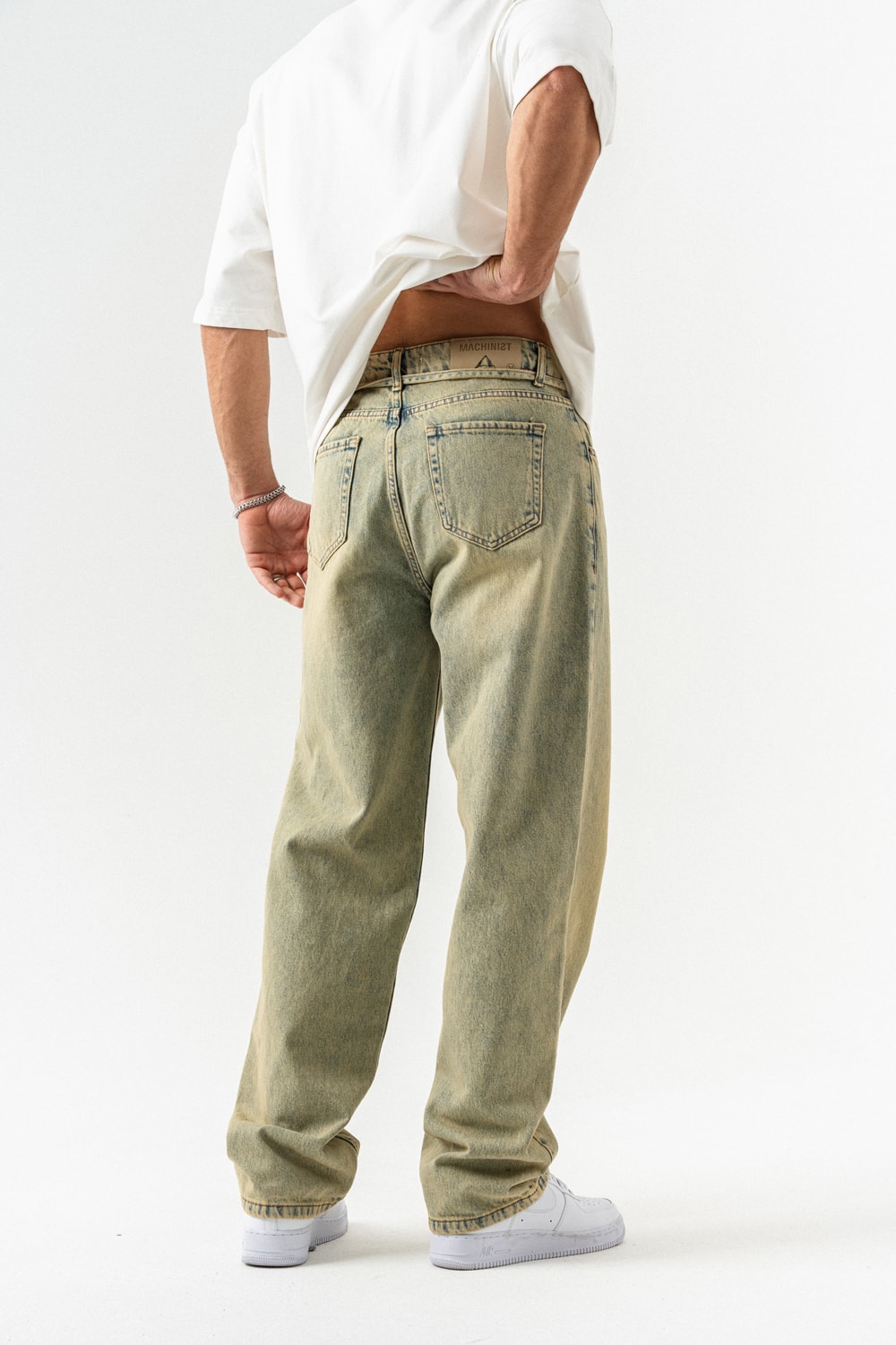 Basegrain Yıkamlı Baggy Jean Pantolon