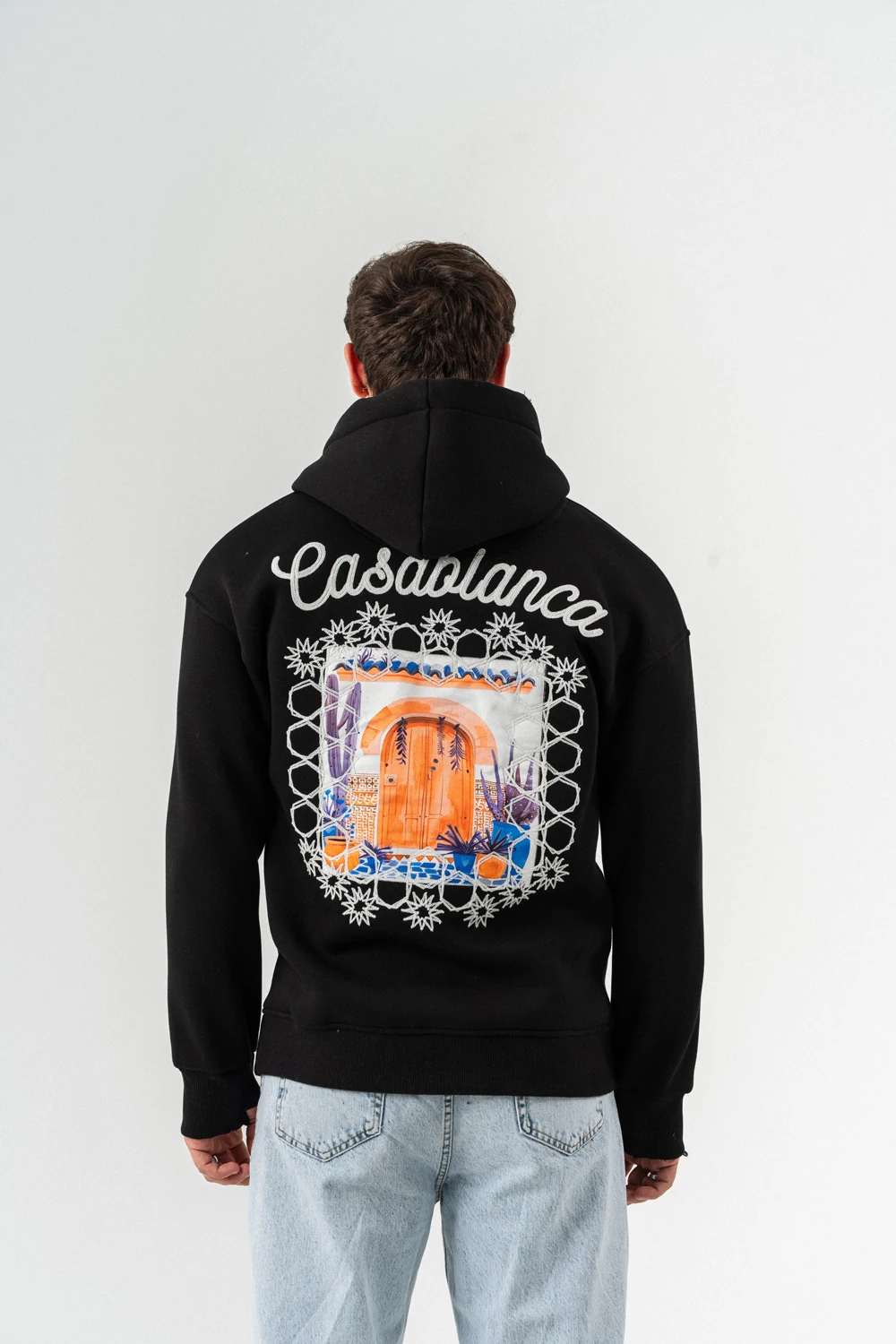 Casablanca Nakış ve Patch Detay Sweatshirt Hoodie