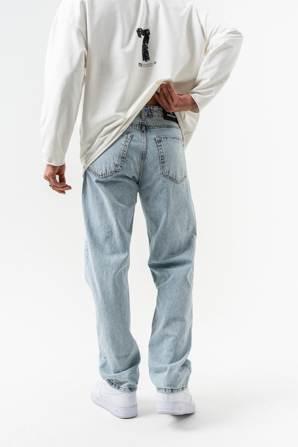 Nexo Yırtık Detay Baggy Jean Pantolon
