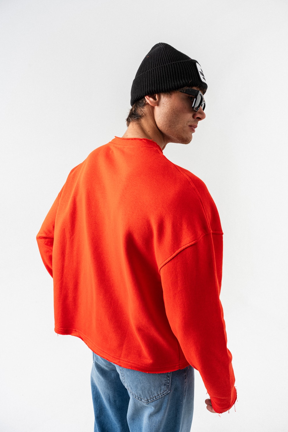 Velor Yaka Detaylı Sweatshirt