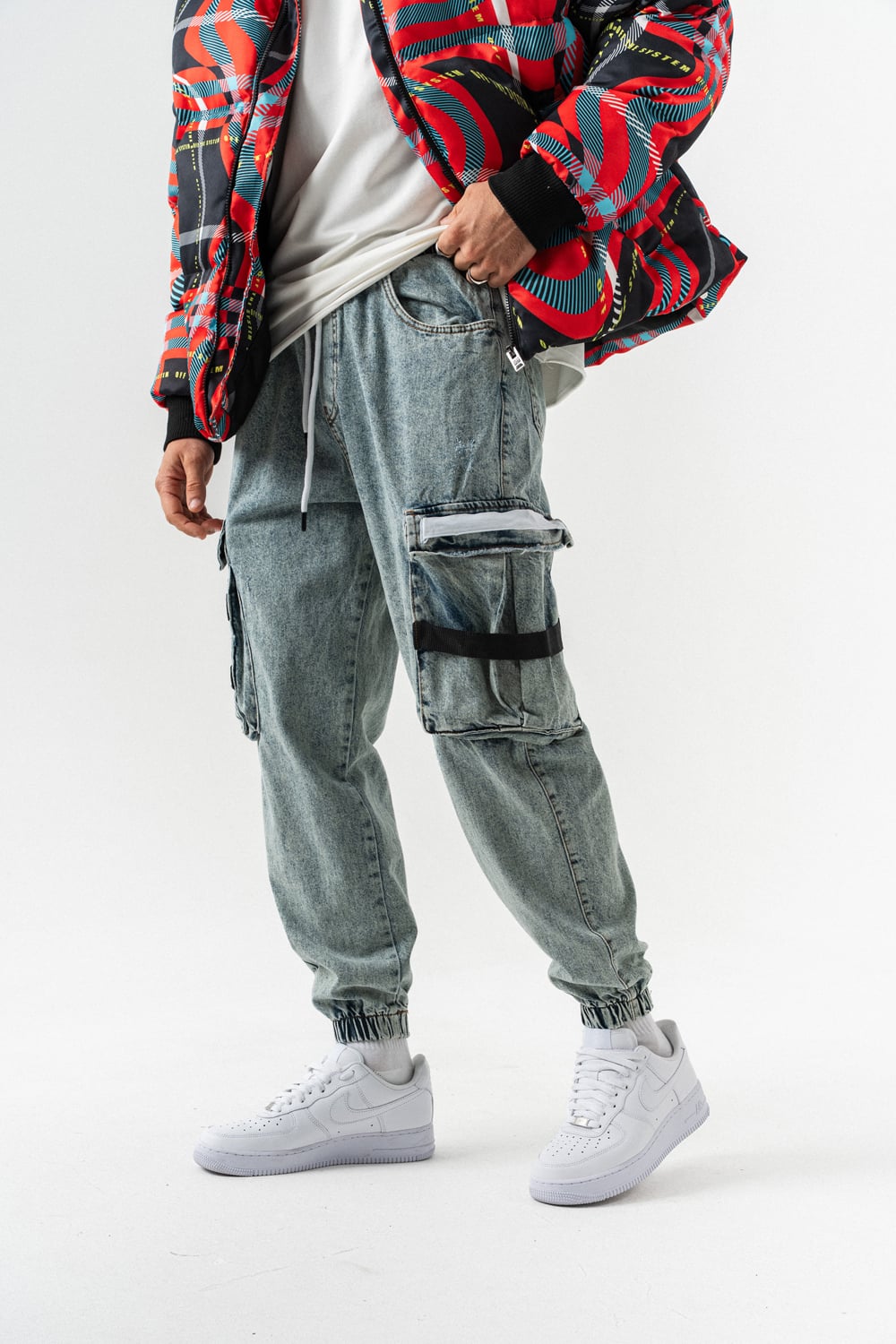 Xfactor Kargo Cep Detay Jogger Jean Pantolon