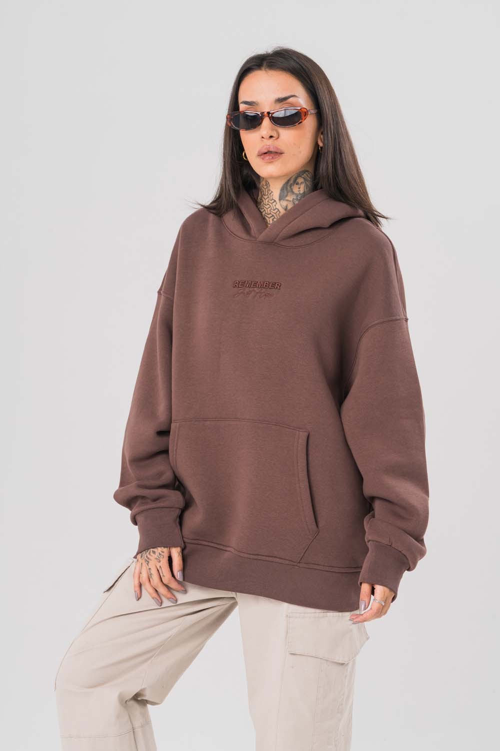 Just Hope Nakış Detaylı Kapüşonlu Sweatshirt