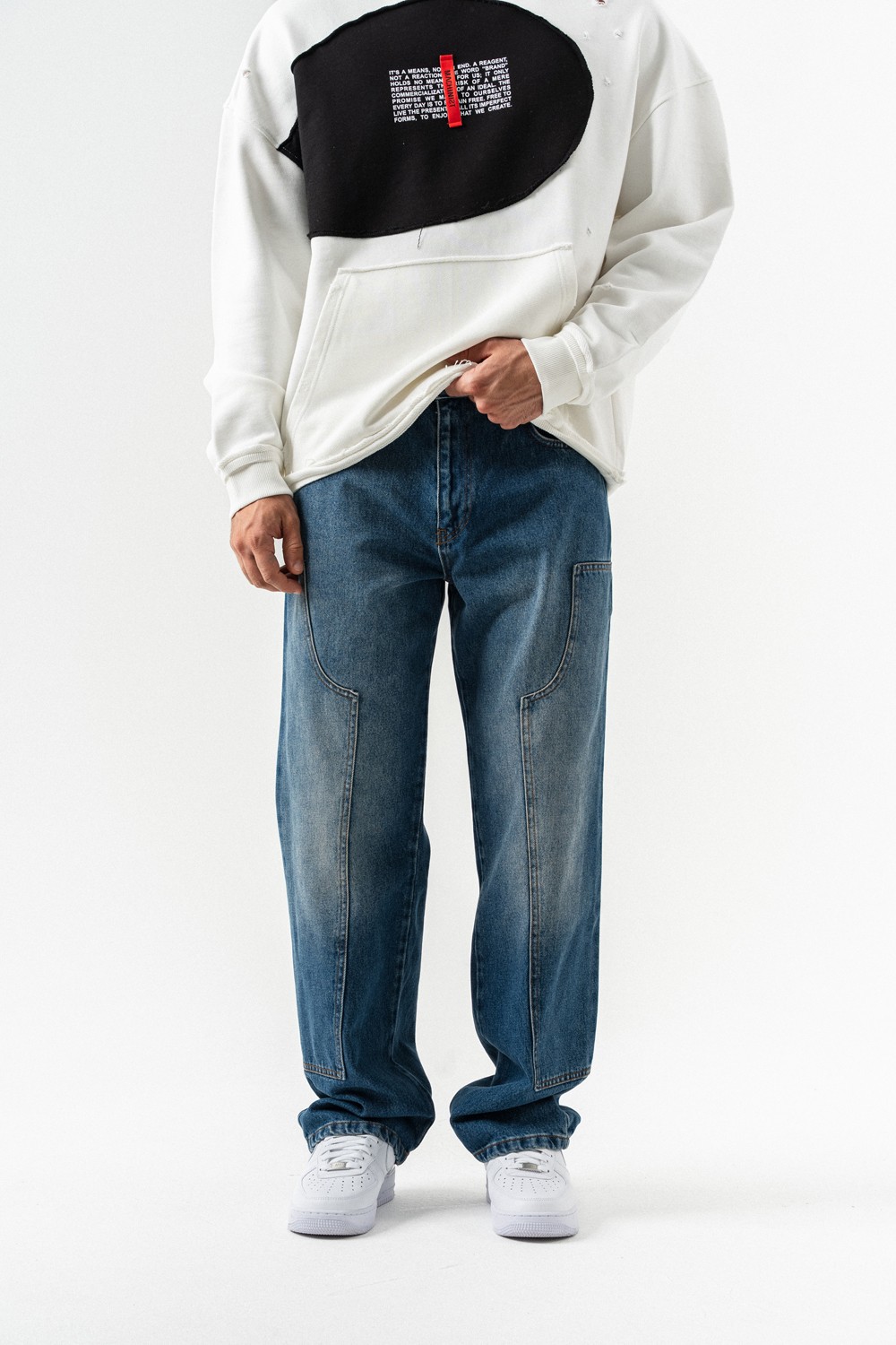 Voidwalker Baggy Jean Pantolon - Mavi