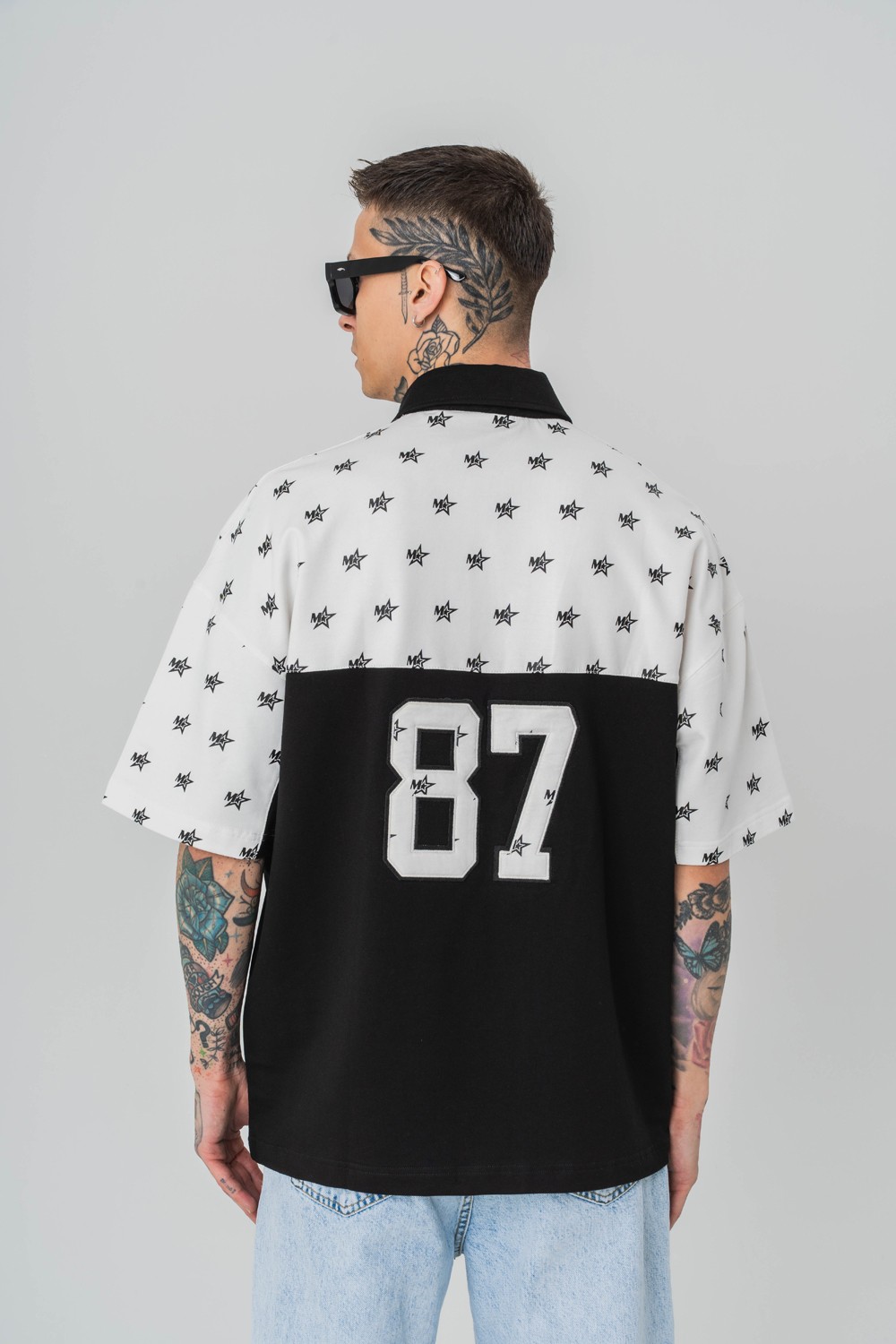 Stars 1987 Polo Yaka Oversize Tshirt