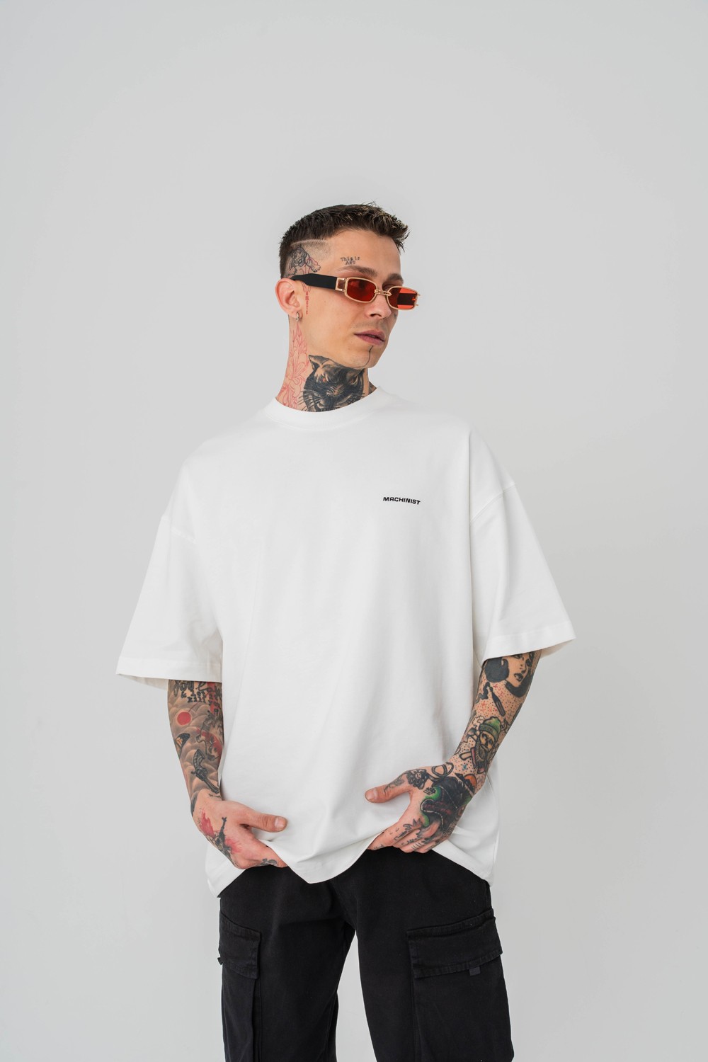 Stitch Base Dikiş Detaylı Oversize T-shirt
