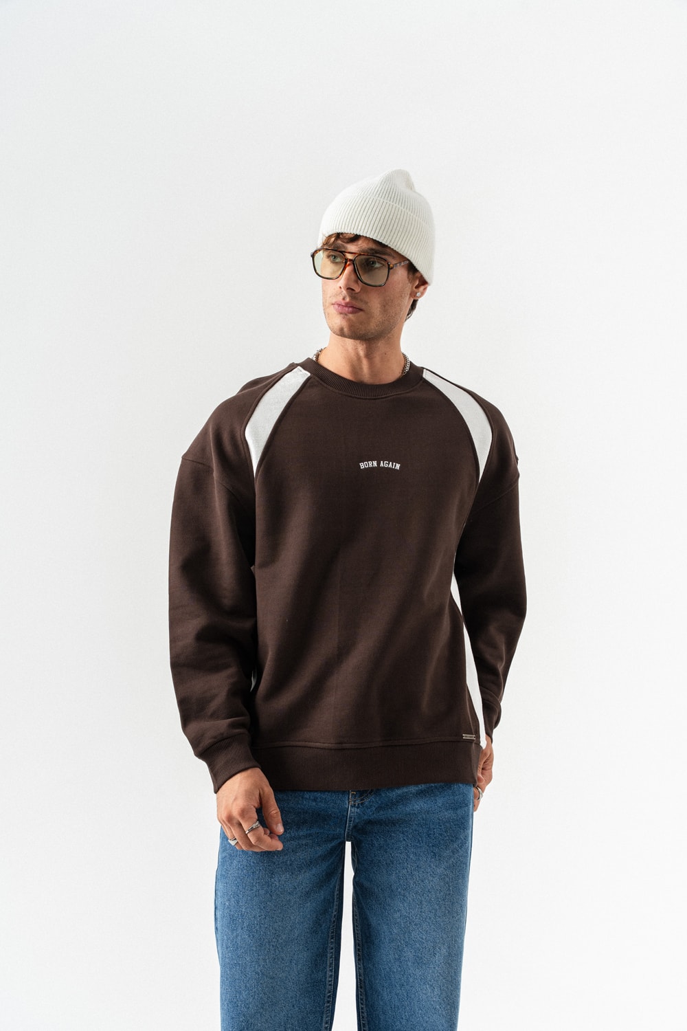 Born Again Bisiklet Yaka Sweatshirt