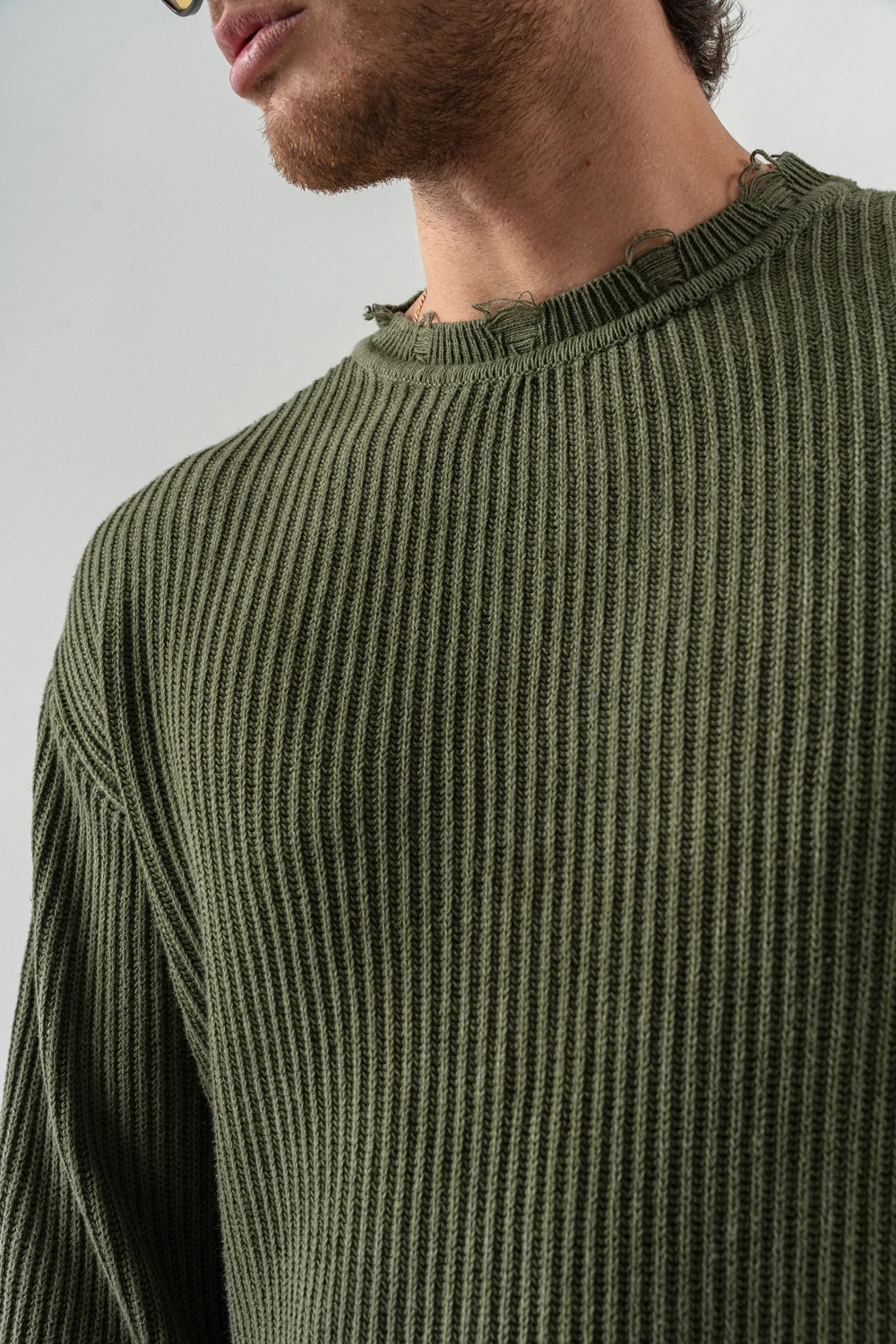 Dailytone Bisiklet Yaka Retro Triko Kazak