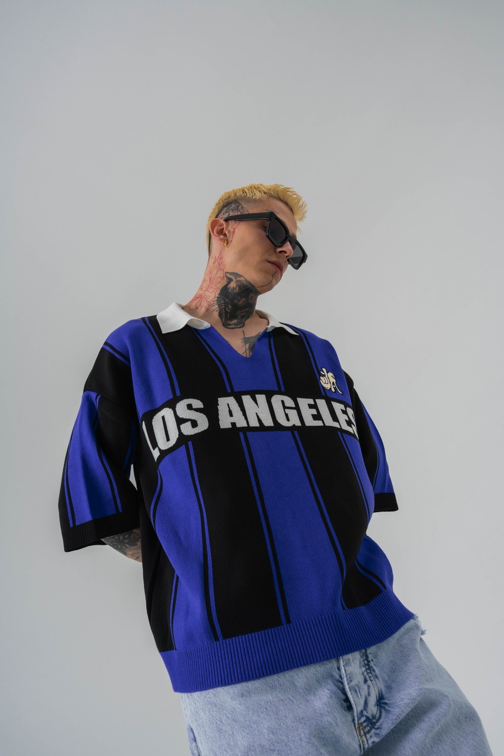 Los Angeles Knit Polo Yaka Triko T-shirt 