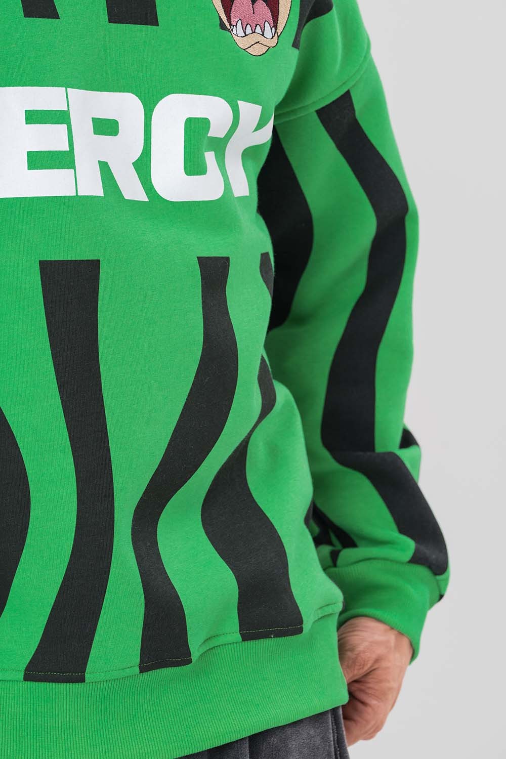 Mercy Tazmania Bisiklet Yaka Sweatshirt