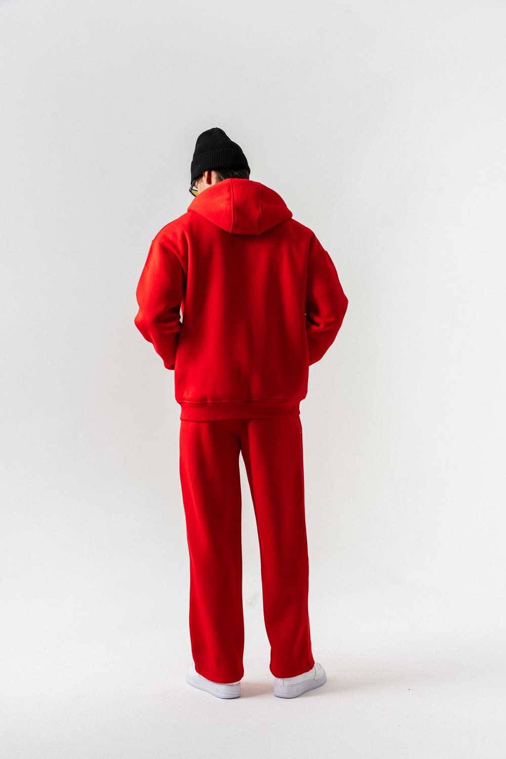 Brickstorm Fermuarlı Hoodie ve Baggy Eşofman Takımı - Kırmızı