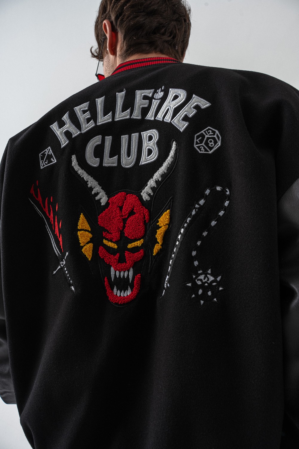 Hellfire Nakış Detaylı Kolej Ceket