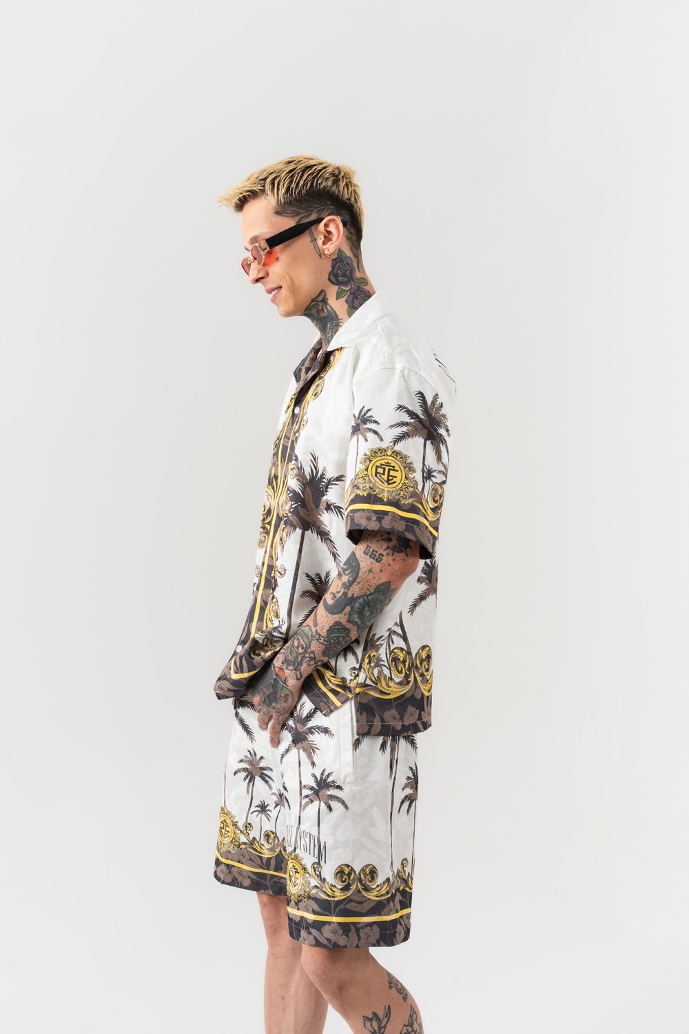 Fallpalm Oversize Gömlek ve Şort Takım