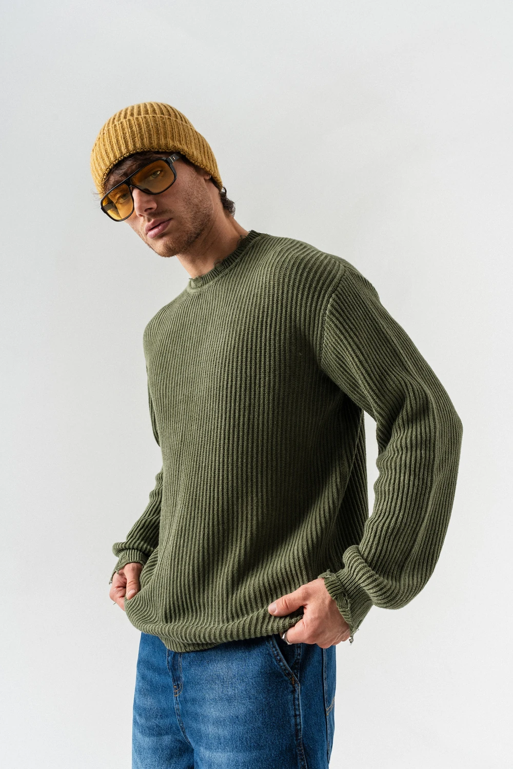 Dailytone Bisiklet Yaka Retro Triko Kazak