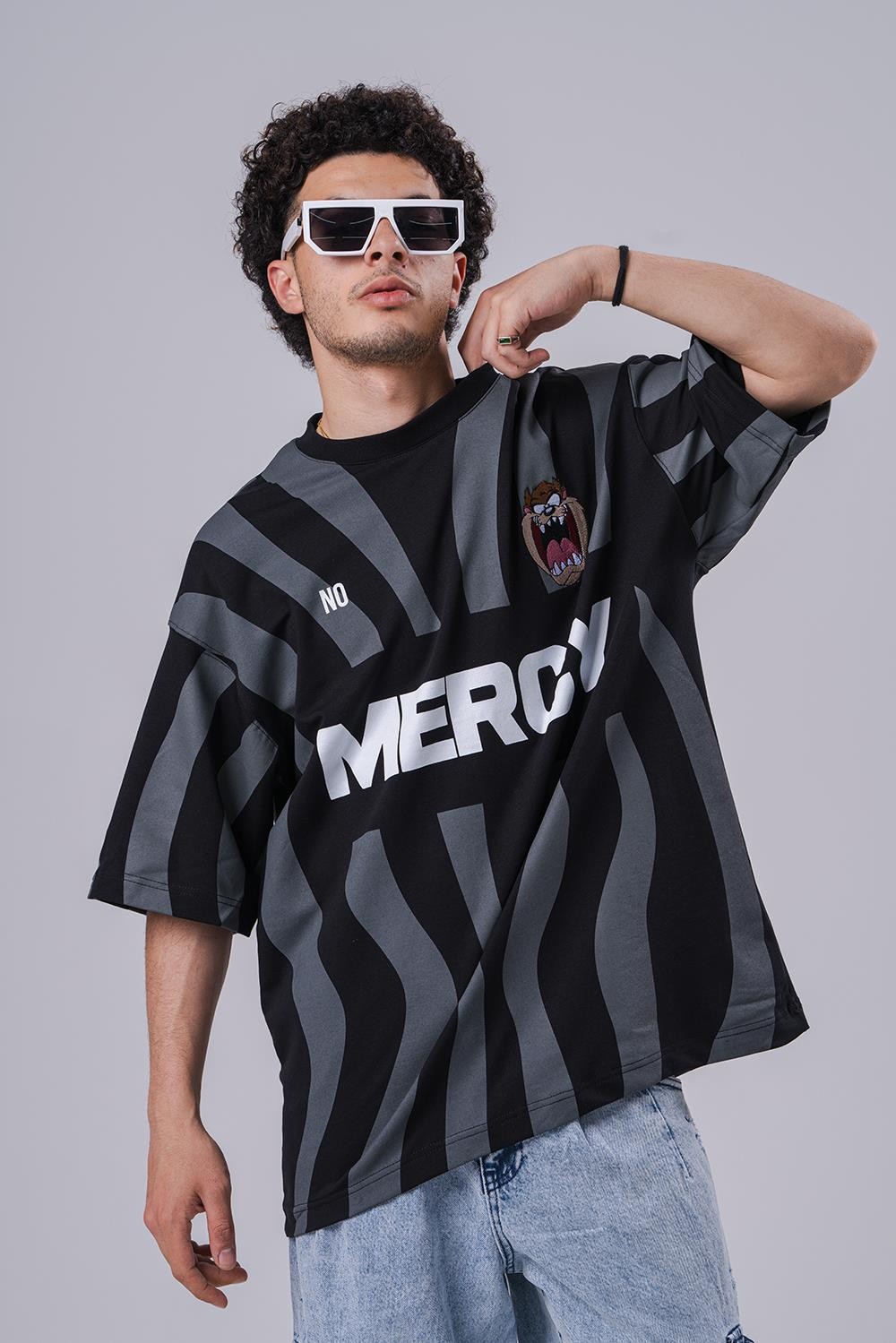 Mercy  Nakış Detaylı Oversize T-shirt