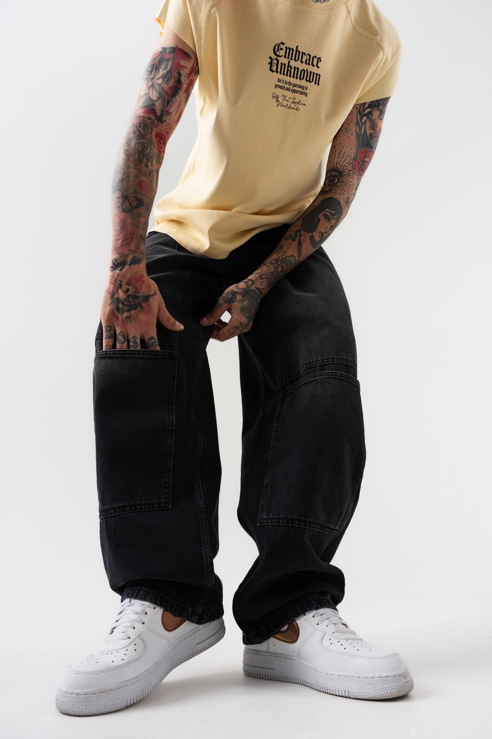 Grindcore Cep Detaylı Baggy Jean Pantolon
