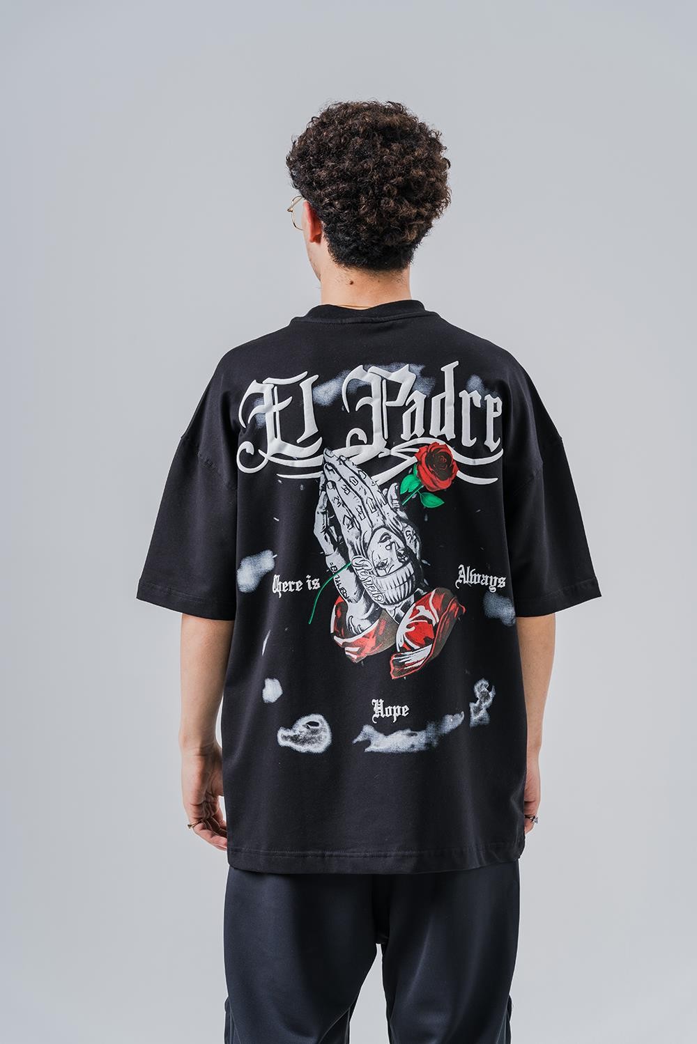 El Padre  Bisiklet Yaka Oversize T-shirt