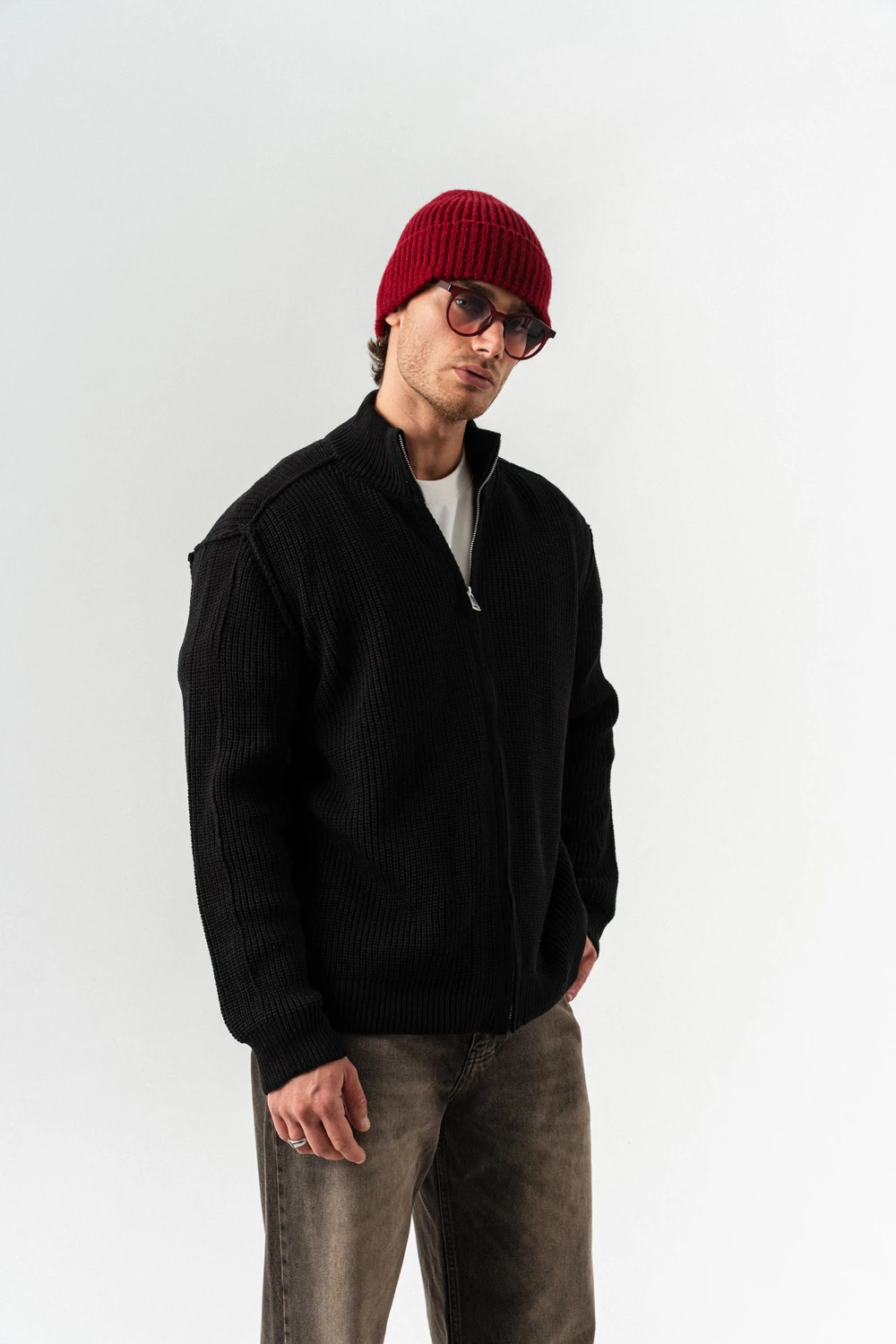 Frame Fermuarlı Kazak