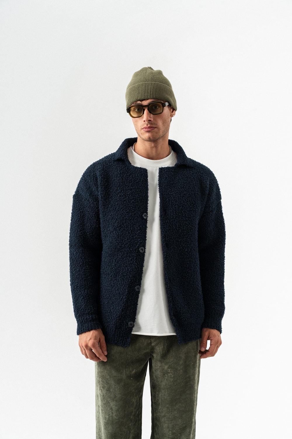 Coldline Düğmeli Peluş Hırka