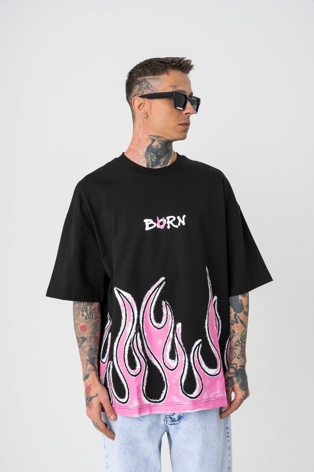 Burn Fire Oversize T-shirt