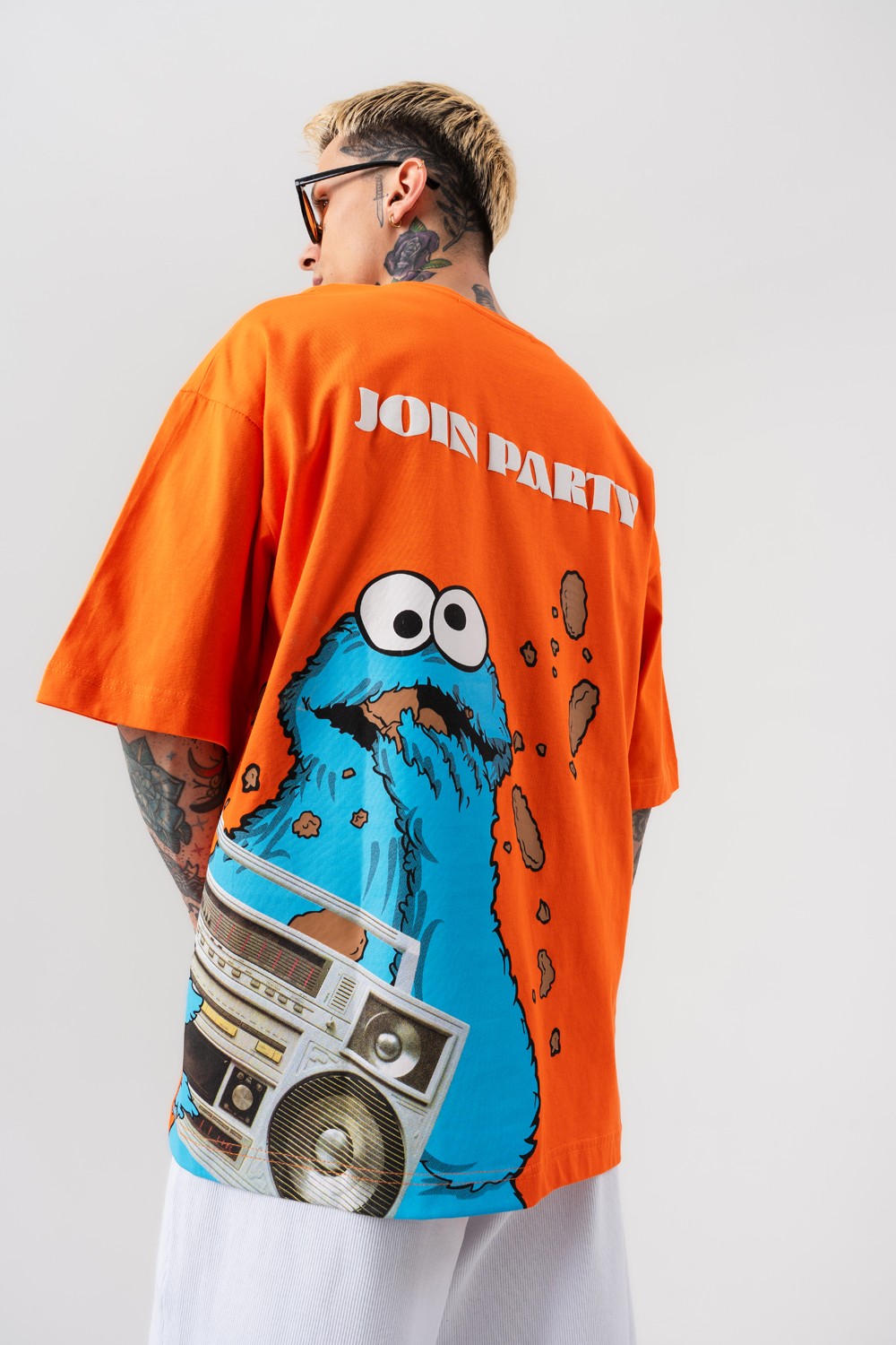 Join Party Sırt Baskılı Oversize T-shirt