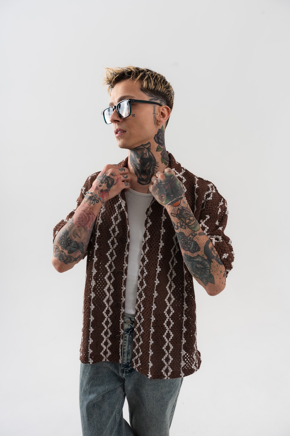 Rawcut Knit Triko Gömlek