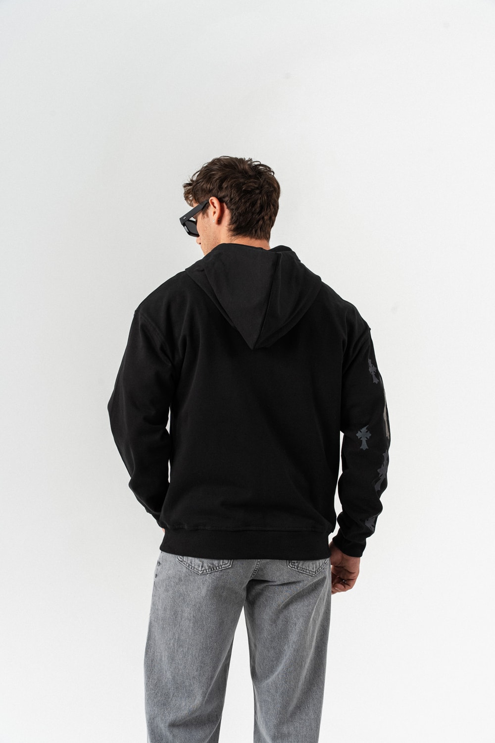 Grafflow Nakış Detay Fermuarlı Sweatshirt Hoodie