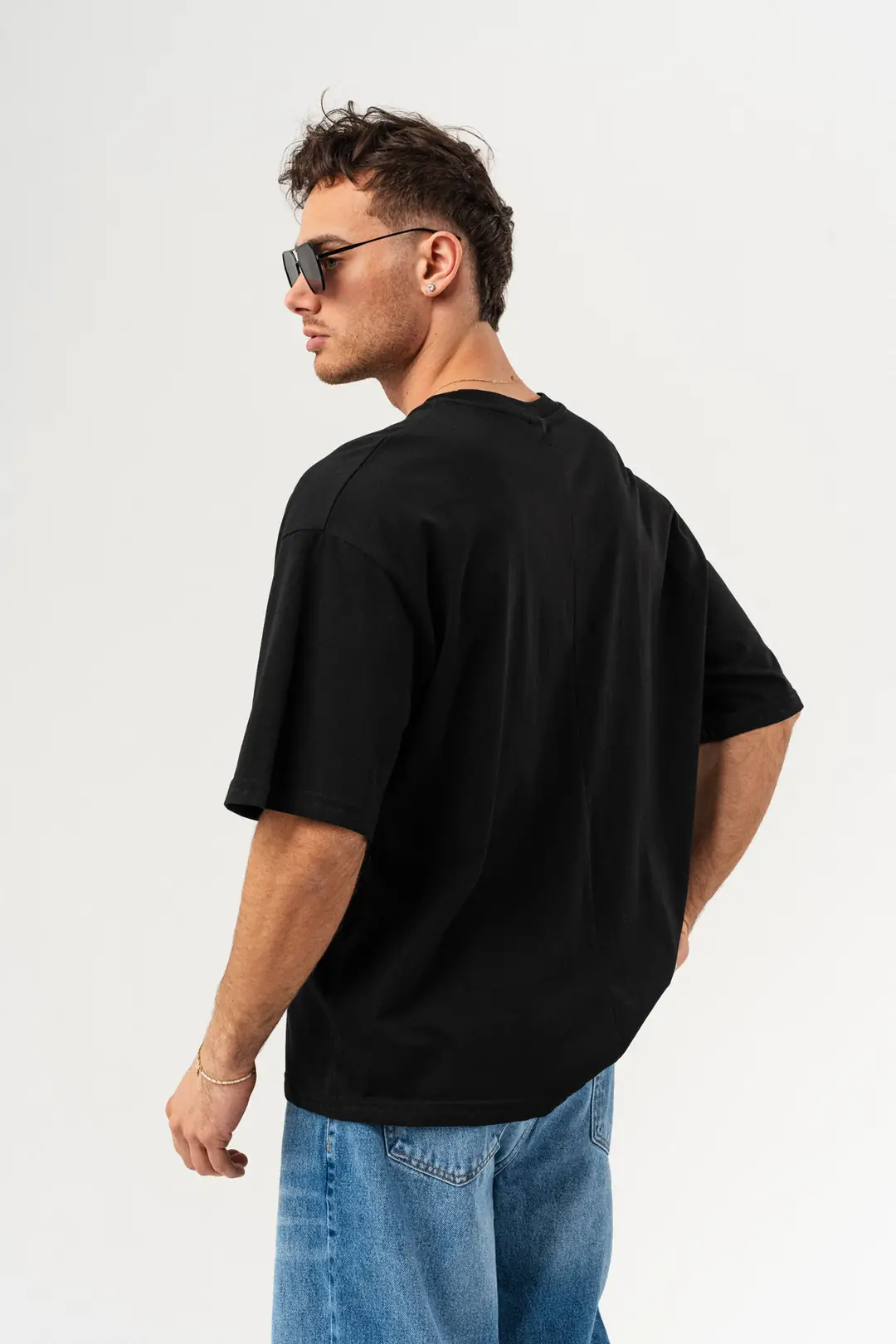 Gangown Basic Bisiklet Yaka Oversize T-shirt - Gangown