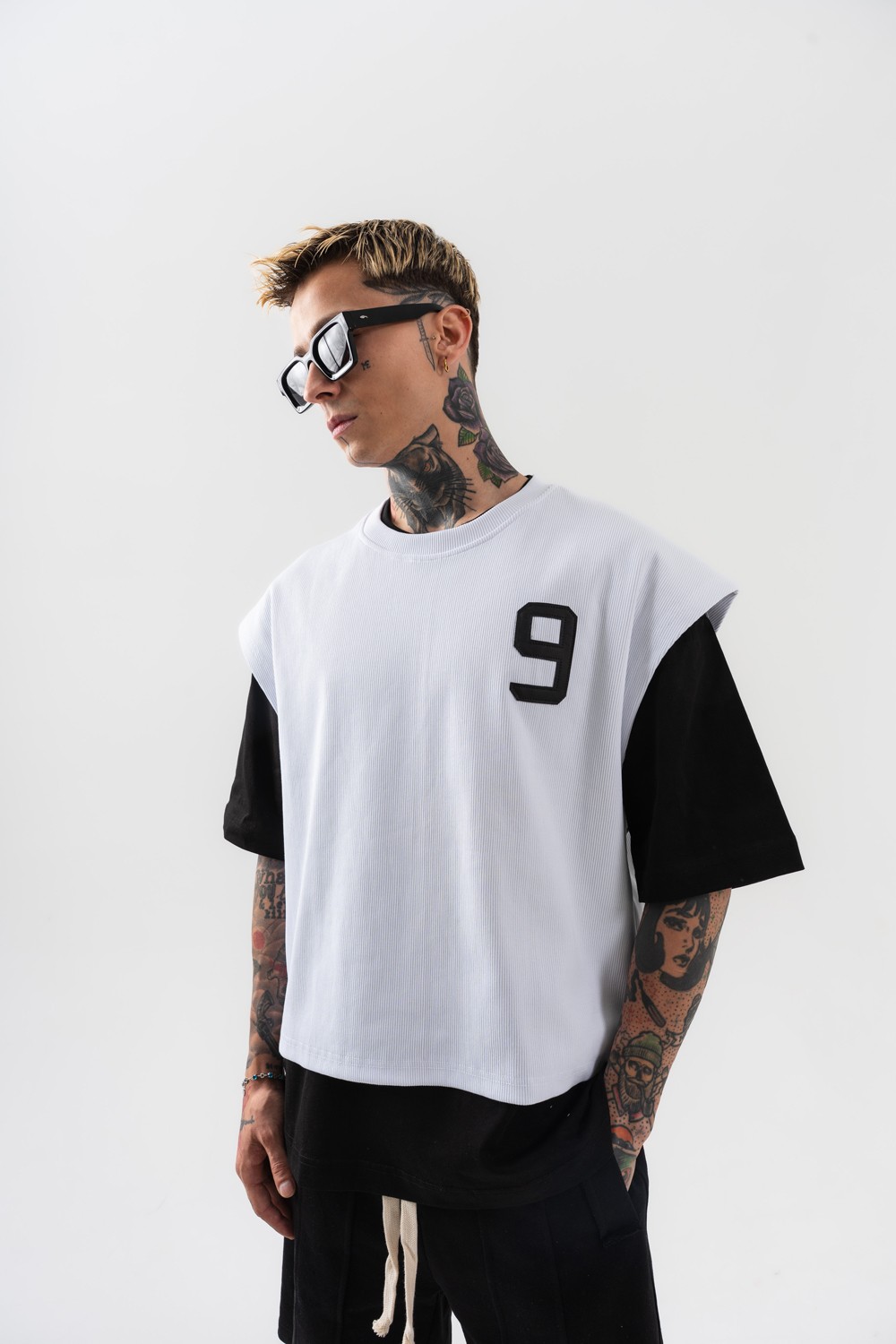 Patriot 9 Premium Oversize Crop ve T-shirt Bir Arada 2'li Set