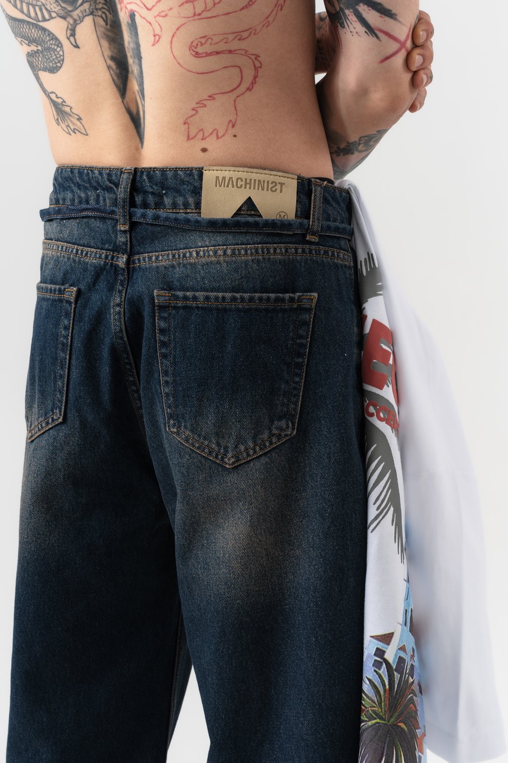 Ghostline Jean Baggy Pantolon