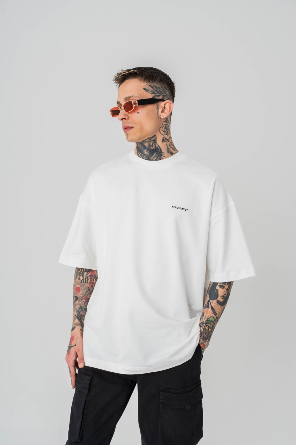 Stitch Base Dikiş Detaylı Oversize T-shirt