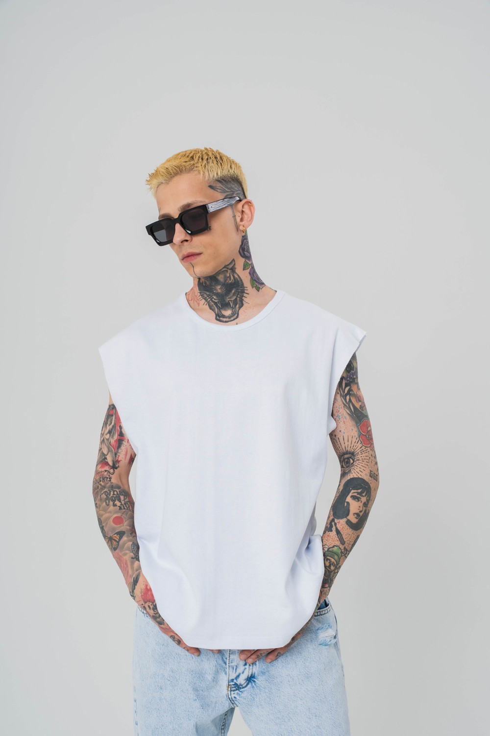Number 1 Kolsuz Oversize T-shirt
