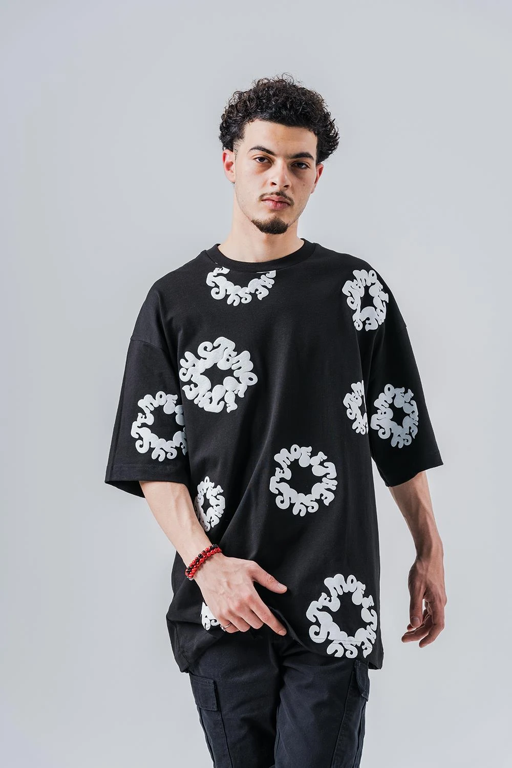 Kanye  Bisiklet Yaka Oversize T-shirt