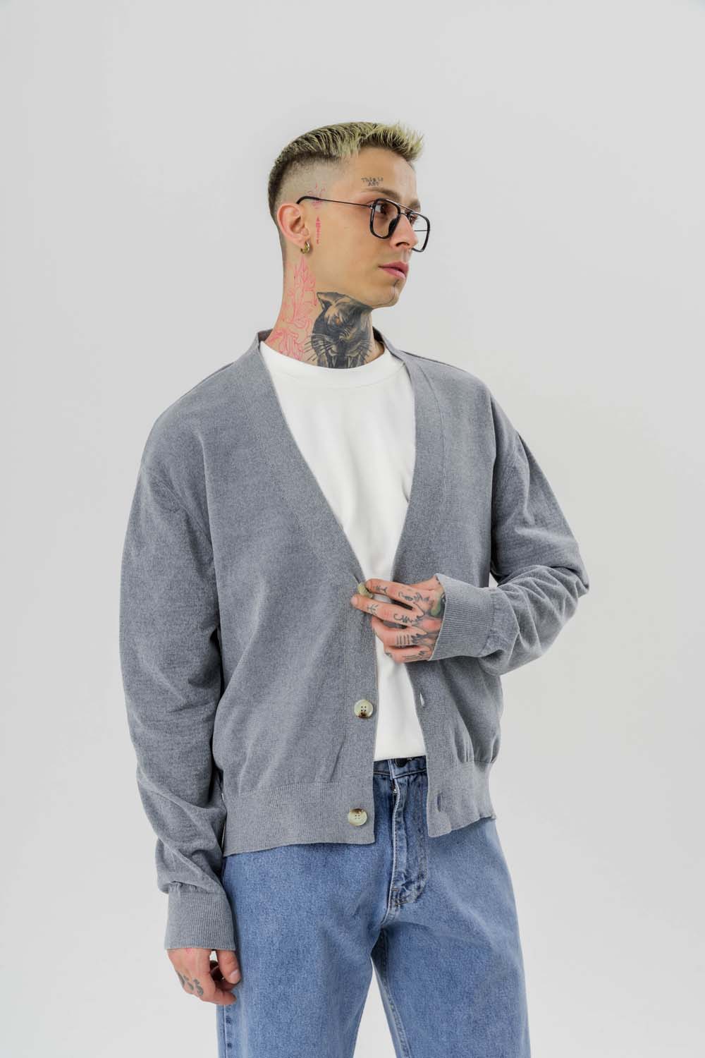 Gentleman Düğme Detaylı Hırka