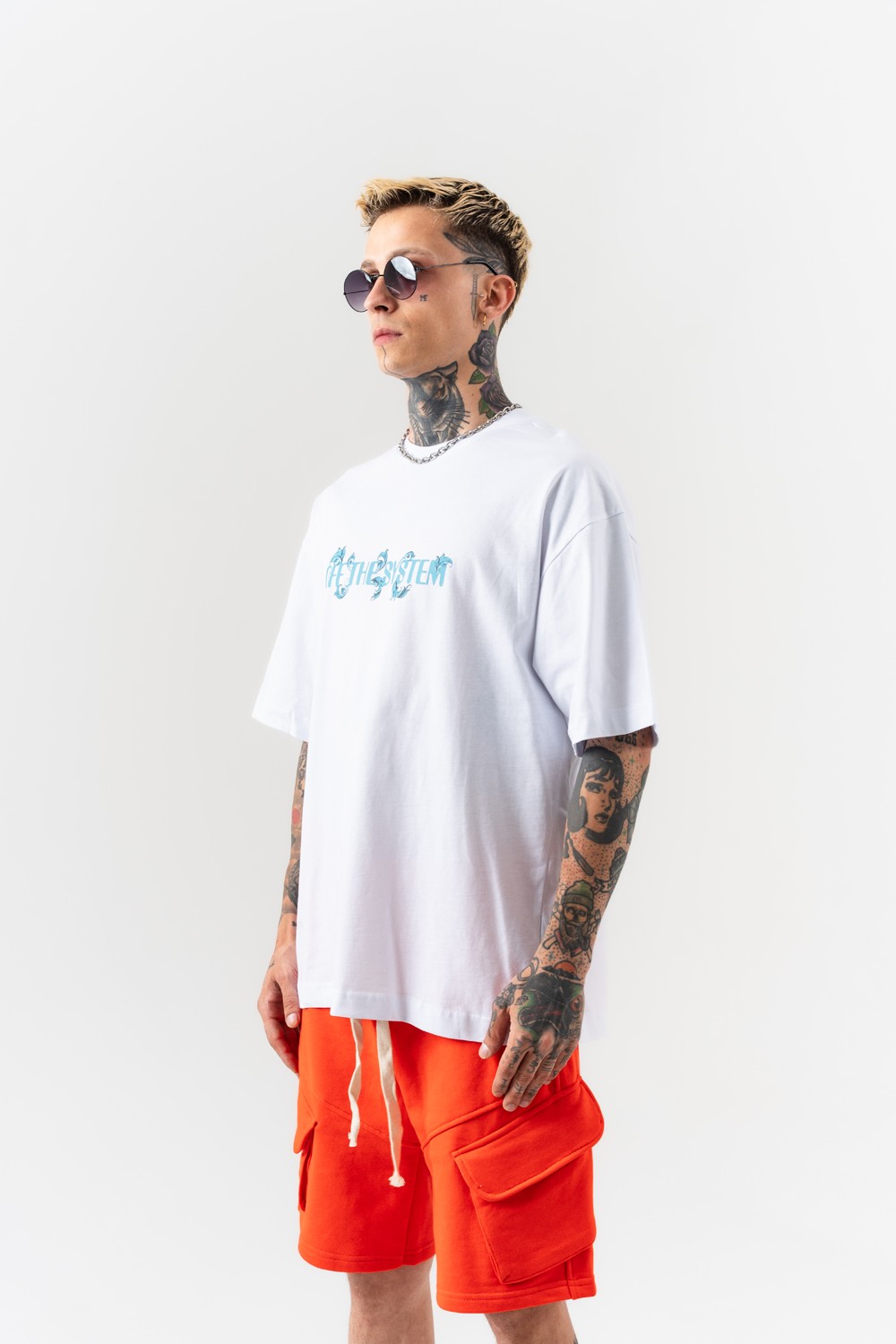 Taz Sırt Baskılı Oversize T-shirt