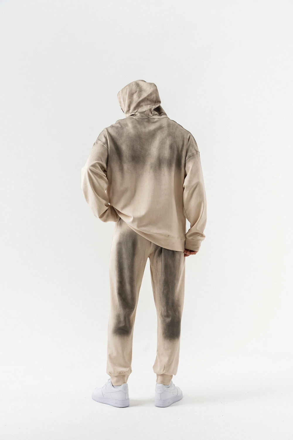 Stonewall Yıkamalı Bel ve Paça Lastikli Eşofman Takımı - Bej