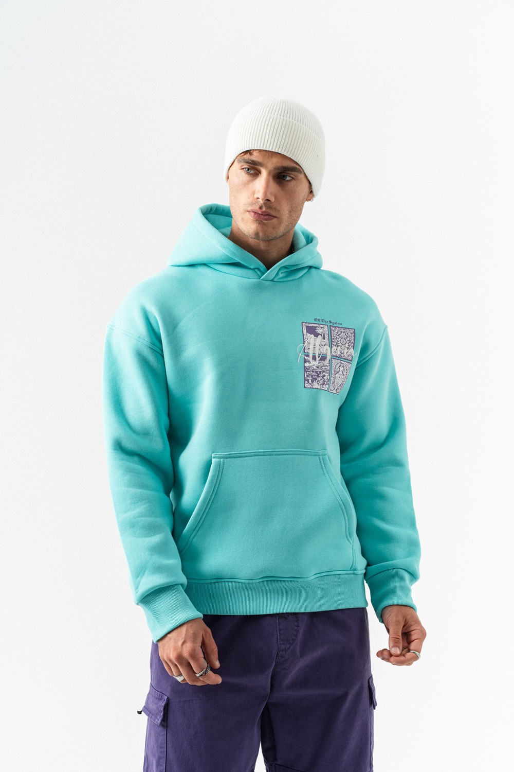 Algeria Nakış ve Patch Detay Sweatshirt Hoodie